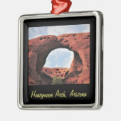 Honeymoon Arch kerstArch Silver Colour Framed Metalen Ornament (Links)