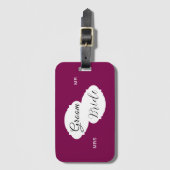 Honeymoon Bagagelabels - Aangepaste namen (Voorkant (verticaal))