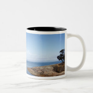 Honeymoon Bay, Coles Bay, Nationaal park Freycinet Tweekleurige Koffiemok