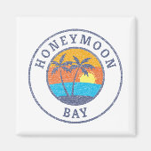 Honeymoon Bay, St. John, USvi Faded Classic Style Magneet (Voorkant)