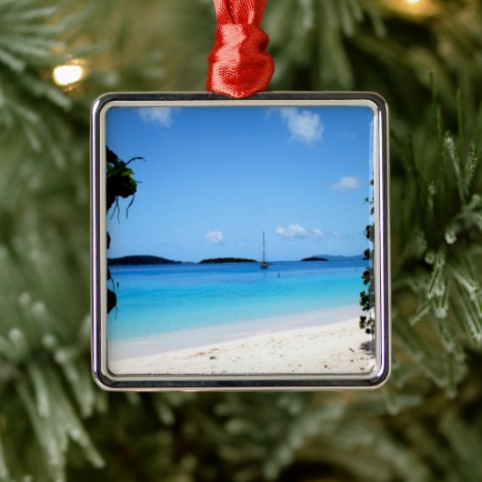 Honeymoon Bay (St. Thomas, USVI) Metalen Ornament (Boom)