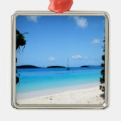 Honeymoon Bay (St. Thomas, USVI) Metalen Ornament (Voorkant)