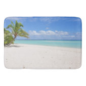 Honeymoon Beach Sand Palm Tree Paradise Bath Mat (Voorkant)