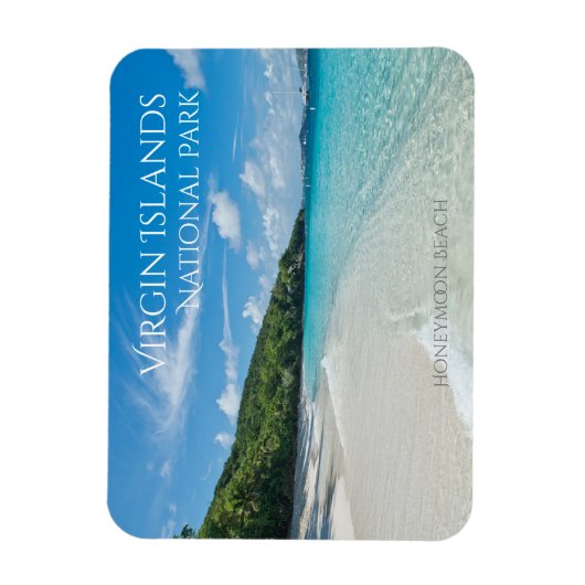 Honeymoon Beach, St. John-eiland, Maagdeneilanden Magneet (Verticaal)