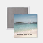 Honeymoon Beach, St. John Magneet (Voorkant / Achterkant)