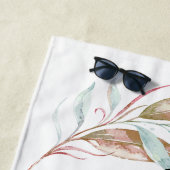 Honeymoon Beach - Waterverf Eucalyptus Strandlaken (In situ)