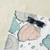 Honeymoon Beach - WIFEY Coral Seashells Strandlaken (In situ)