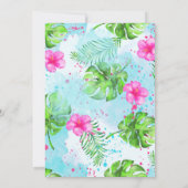 Honeymoon Bridal Shower-uitnodiging Kaart (Achterkant)