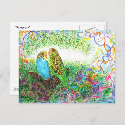 Honeymoon Briefkaart (Voorkant / Achterkant)