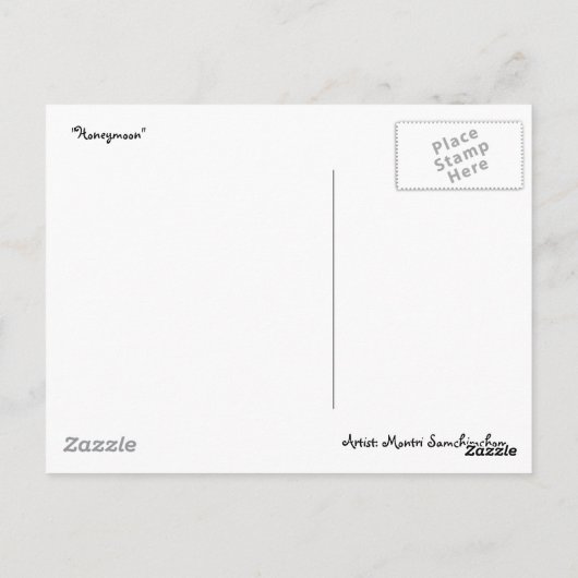 Honeymoon Briefkaart (Achterkant)