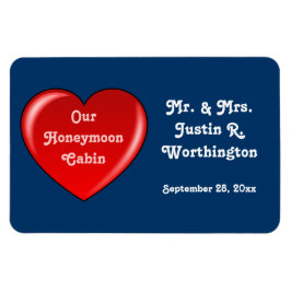 Honeymoon Cabin Blue Cruise Door Marker Magneet
