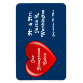 Honeymoon Cabin Blue Cruise Door Marker Magneet (Verticaal)