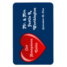 Honeymoon Cabin Blue Cruise Door Marker Magneet