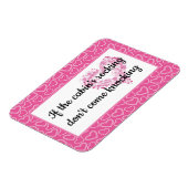 Honeymoon Cabin Pink Hearts Cruise Funny Cabin Magneet (Linkerzijde)