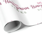 Honeymoon Couple Design Honeymoon Vibes Cadeaupapier (Rol Hoek)