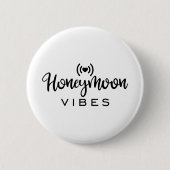 Honeymoon Couple Design Honeymoon Vibes Ronde Button 5,7 Cm (Voorkant)