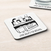 Honeymoon Couple en Best Man in Bed Bier Onderzetter (Linkerzijde)