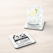 Honeymoon Couple en Best Man in Bed Bier Onderzetter (Rechterzijde)