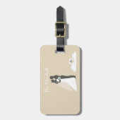 Honeymoon Couple Wedding Bagagelabel (Voorkant verticaal)