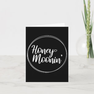 Honeymoon Couple Wedding Honeymoonin Brides Groom Kaart