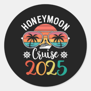 Honeymoon Cruise 2025 Net Getrouwd Matchend Koppel Ronde Sticker