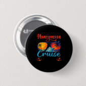 Honeymoon Cruise 2026 Net Getrouwd Ontwerp Ronde Button 5,7 Cm (Voorkant /achterkant)