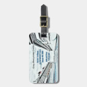 Honeymoon Cruise | Bestemmingsweddenschap Geperson Bagagelabel (Voorkant verticaal)