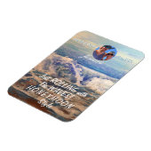 Honeymoon Cruise Blauw PERSONALISEREN Fotomagneet Magneet (Linkerzijde)