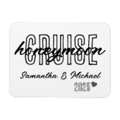 Honeymoon Cruise Elegant Eenvoudig Aangepast Magneet (Horizontaal)