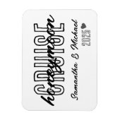 Honeymoon Cruise Elegant Eenvoudig Aangepast Magneet (Verticaal)