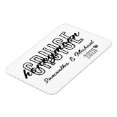 Honeymoon Cruise Elegant Eenvoudig Aangepast Magneet (Linkerzijde)