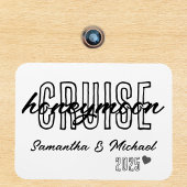 Honeymoon Cruise Elegant Eenvoudig Aangepast Magneet