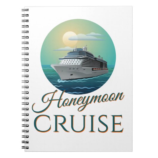 Honeymoon Cruise Pas getrouwd alleen gehuwde paren Notitieboek (Voorkant)
