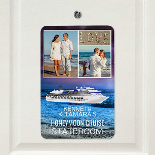 Honeymoon Cruise Stateroom Deurmarkering Beach Fot Magneet