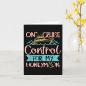 Honeymoon Cruise Vakantie Bruid Groom Kaart (Gele Bloem)