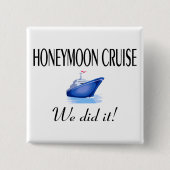 Honeymoon Cruise Vierkante Button 5,1 Cm (Voorkant)