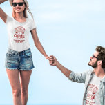 Honeymoon Custom Cruise Personalized T-shirt<br><div class="desc">Dit ontwerp kan op het gebied worden gepersonaliseerd dat door de foto en/of tekst te veranderen wordt verstrekt. Of het kan worden aangepast door te klikken deze Sjabloon personaliseert en dan de klik te kiezen om verdere optie aan te passen en de kleur van de achtergrond te schrappen of te...</div>