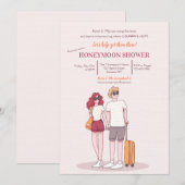 Honeymoon Douche uitnodiging 2 (Voorkant / Achterkant)
