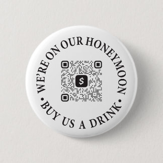 Honeymoon Drink Button met QR Code Venmo Cash App