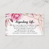 Honeymoon Fonds in plaats van cadeautjes Informatiekaartje (Voorkant)