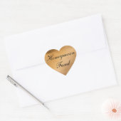 Honeymoon Fonds Koper Hart Sticker (Envelop)