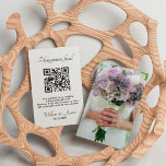 Honeymoon Fonds met QR-code en foto's Informatiekaartje<br><div class="desc">Personaliseer een Kaart om een Moderne Idee voor uw speciale dag uit te nodigen gasten uit om een bijdrage te leveren aan uw huwelijksreis met deze Minimalistische Sjabloon van de Code QR met een foto. Voeg uw volledige details toe, Al tekststijl, kleuren, grootte kunnen worden gewijzigd om uw behoeften te...</div>