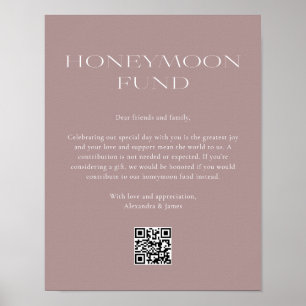 Honeymoon Fonds Minimale Blush Pink Wishing Good Poster