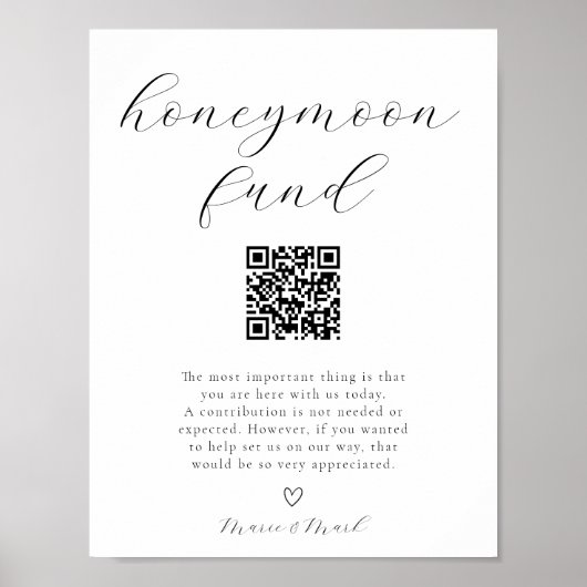Honeymoon Fonds Poster (Voorkant)