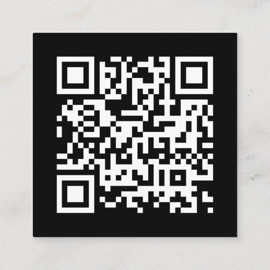 Honeymoon Fonds | QR Code Elegant Photo Wedding Informatiekaartje (Achterkant)