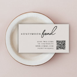 Honeymoon Fonds QR Code Huwelijksregistratie Neutr Informatiekaartje
