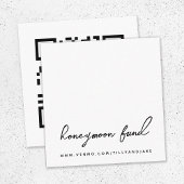 Honeymoon Fonds | QR-code Minimalistisch withuweli Informatiekaartje