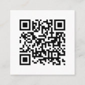 Honeymoon Fonds | QR-code Minimalistisch withuweli Informatiekaartje (Achterkant)
