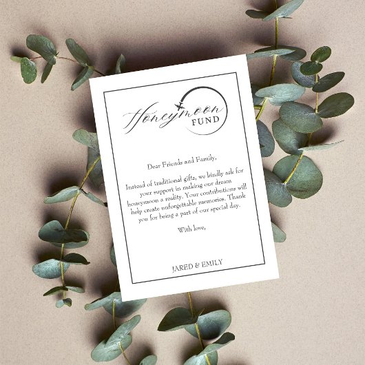 Honeymoon Fonds Qr Code Reisgeld Verzoek Informatiekaartje