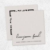 Honeymoon Fonds | QR-code voor digitaal weddenscha Informatiekaartje